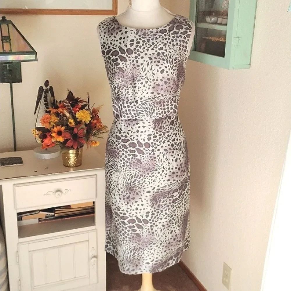 Santorelli Animal Print Sheath